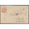 1859, Faltbrief Hohenems(V)-Bludenz(V)