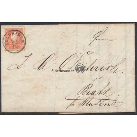 1858, Rechnung, F. Gissinger Feldkirch (V)