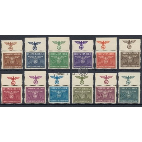 1943, Dienstmarken Hoheitszeichen ü. Burg