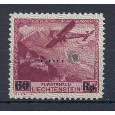 1935, Flugpostmarke mit Aufdruck