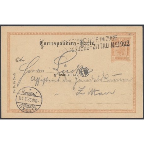 1892, Postcondukteur im Zuge