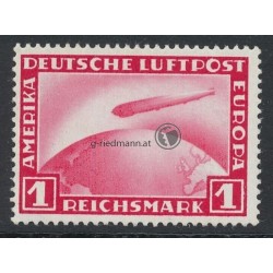 Flugpostmarke: 1M "Luftschiff"