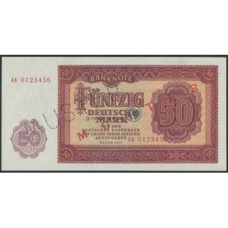 50 Deutsche Mark-Muster DDR