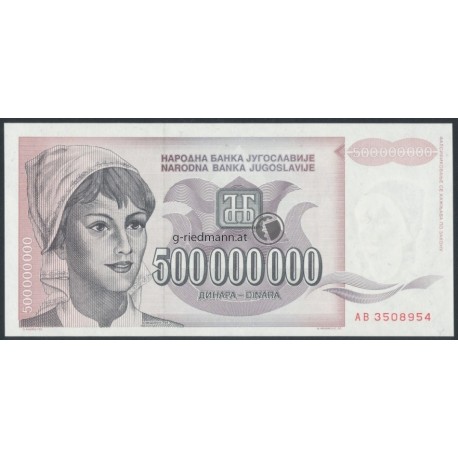 500000000 Dinar-Jugoslawien