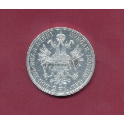2 Gulden 1881 Kaiser Franz Joseph I.