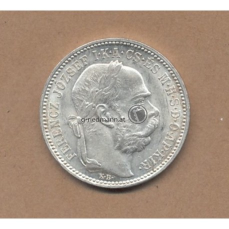 1 Korona 1893 Ungarn Franz Joseph