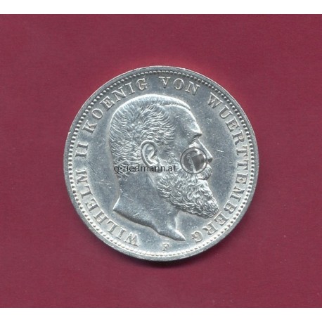 3 Mark Württemberg 1910