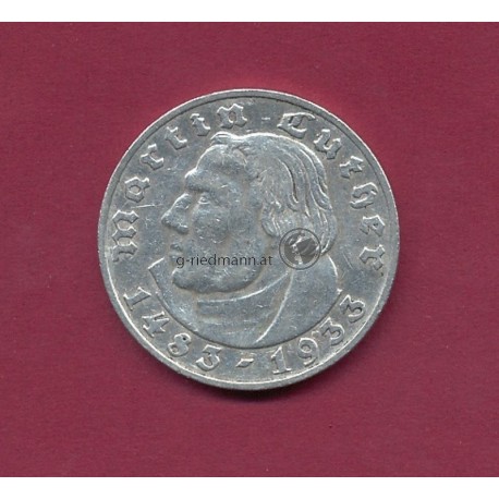 2 Reichsmark 1933G Luther