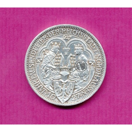 3 Reichsmark Jahrtausendfeier Nordhausen
