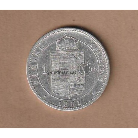 1 Forint (Gulden) 1881