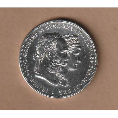 2 Gulden zur Silberhochzeit 1879