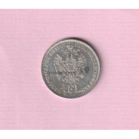 1/4 FL (Gulden) 1862 Kaiser Franz Joseph I.