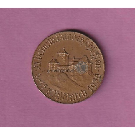 Medaille-Vorarlberger Bundesschießen in Feldkirch 1935