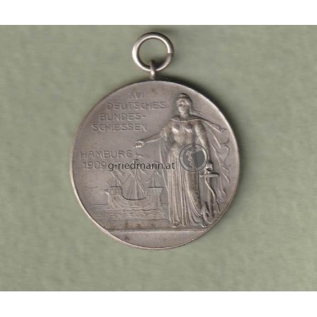 Medaille-Hamburg-16.Bundesschießen-1909