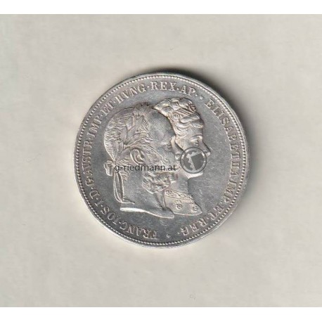 2 Gulden zur Silberhochzeit 1879